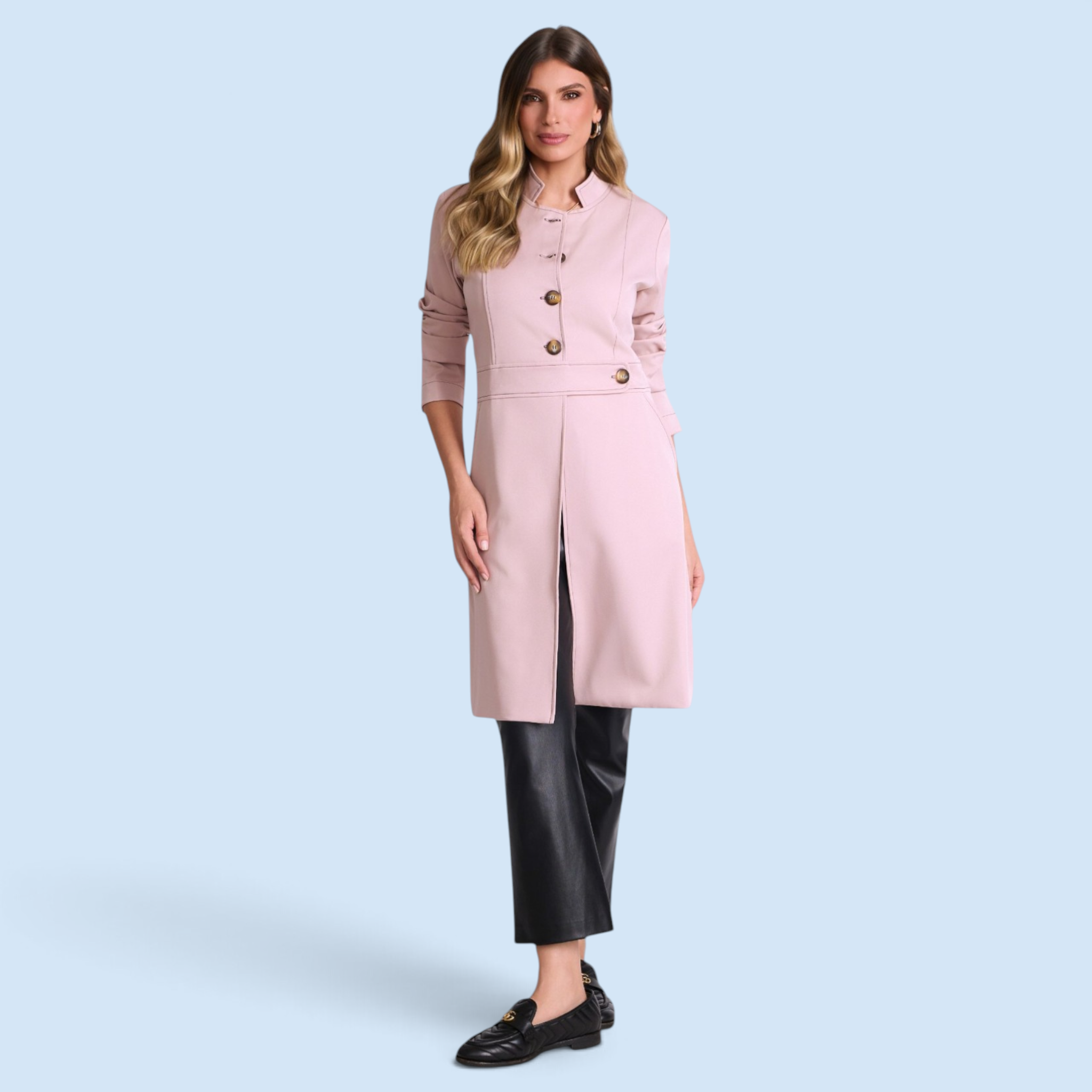 Jaleco Paola I Rosa + Café