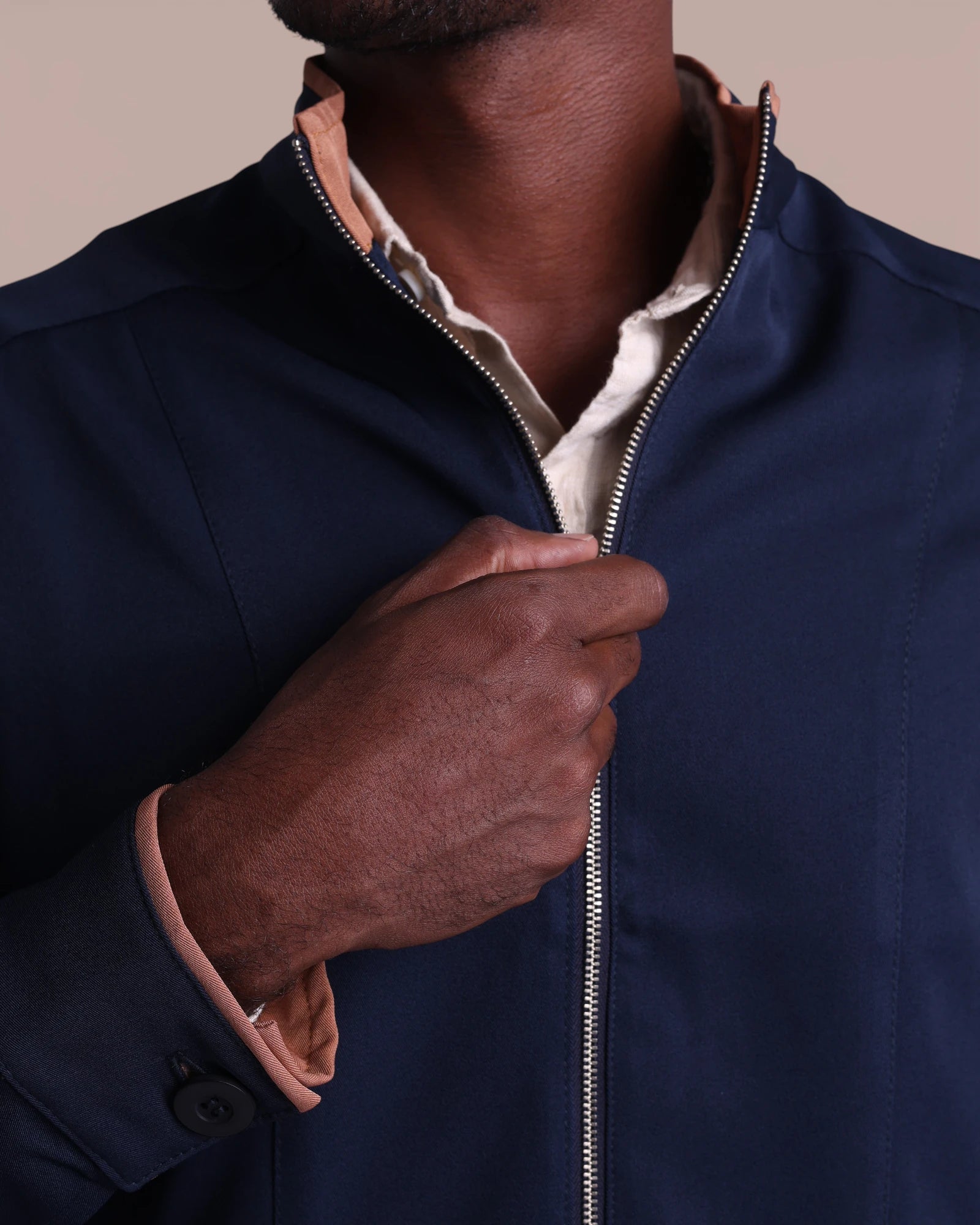 Jaqueta MF I Marinho + Caramelo - HOLI