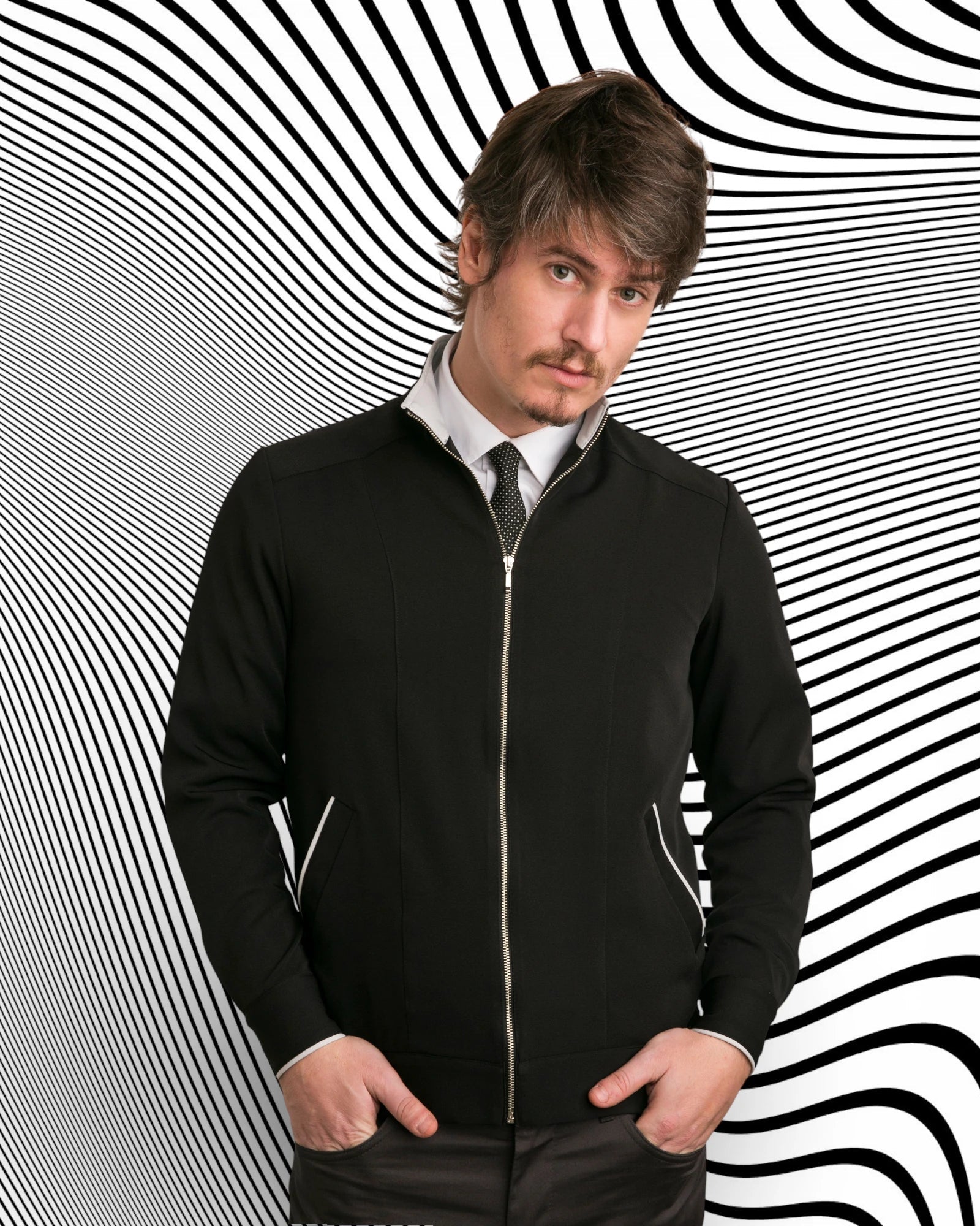 Jaqueta MF I Preto + Gelo - HOLI