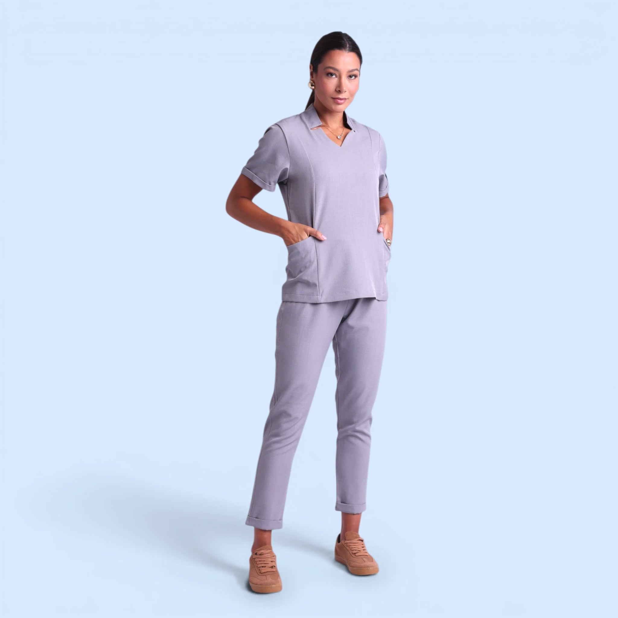 Scrub Dani I Cinza Claro - HOLI