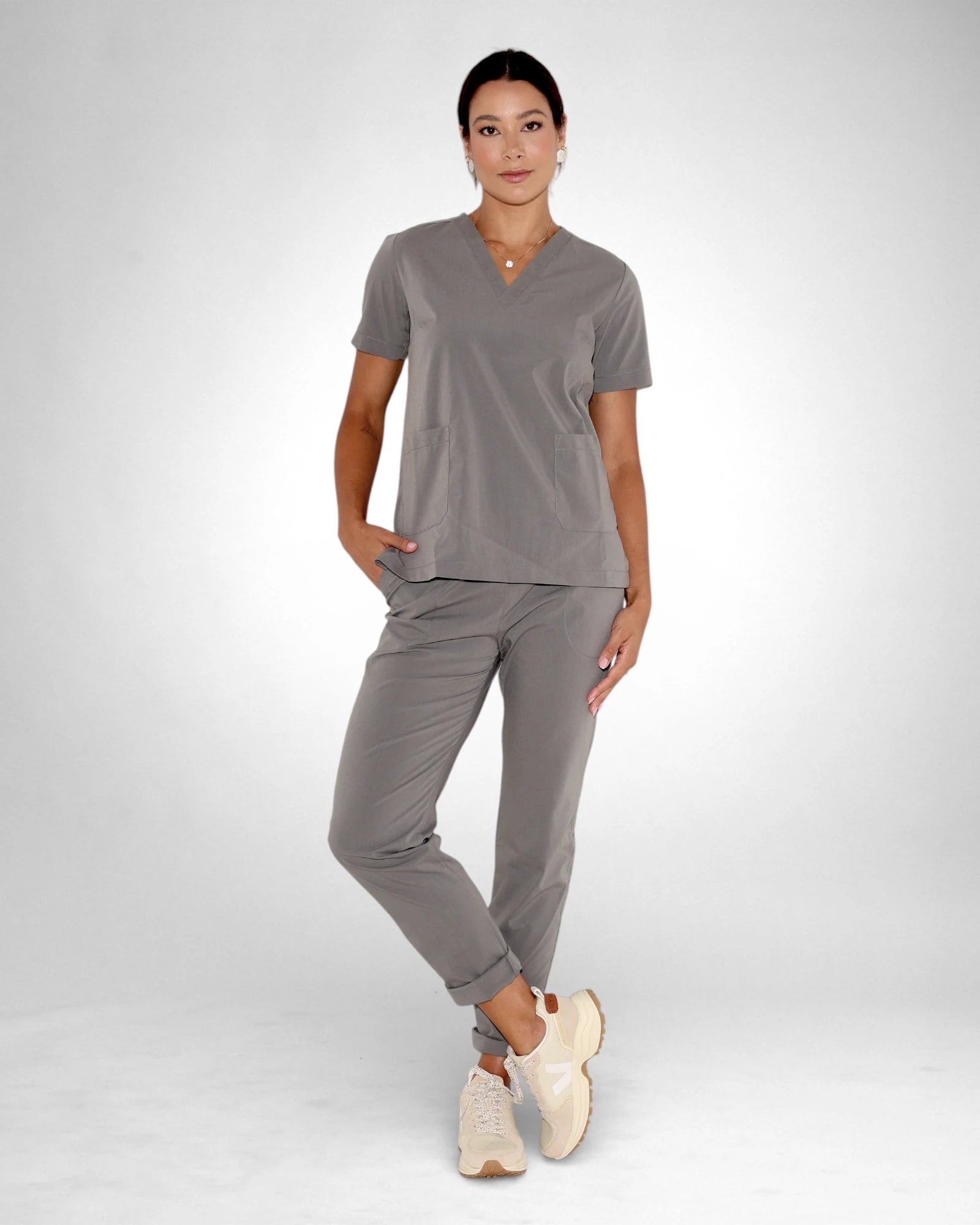 Scrub Slim I Cinza - HOLI