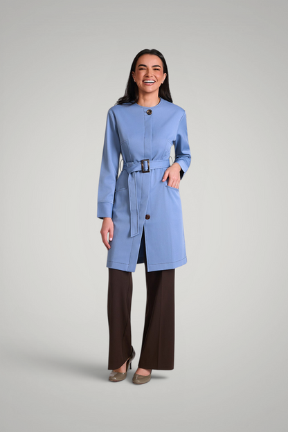 Jaleco Chloe I Azul Celine + Café