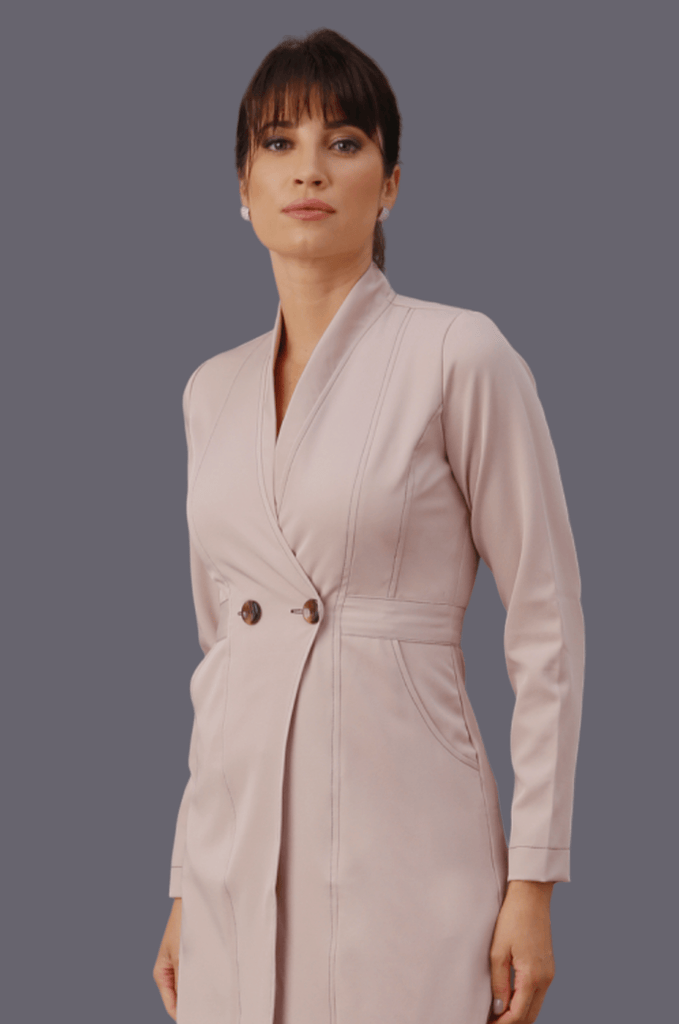 Jaleco Bruna Rosa I Café - HOLI