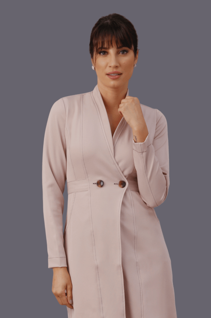 Jaleco Bruna Rosa I Café - HOLI