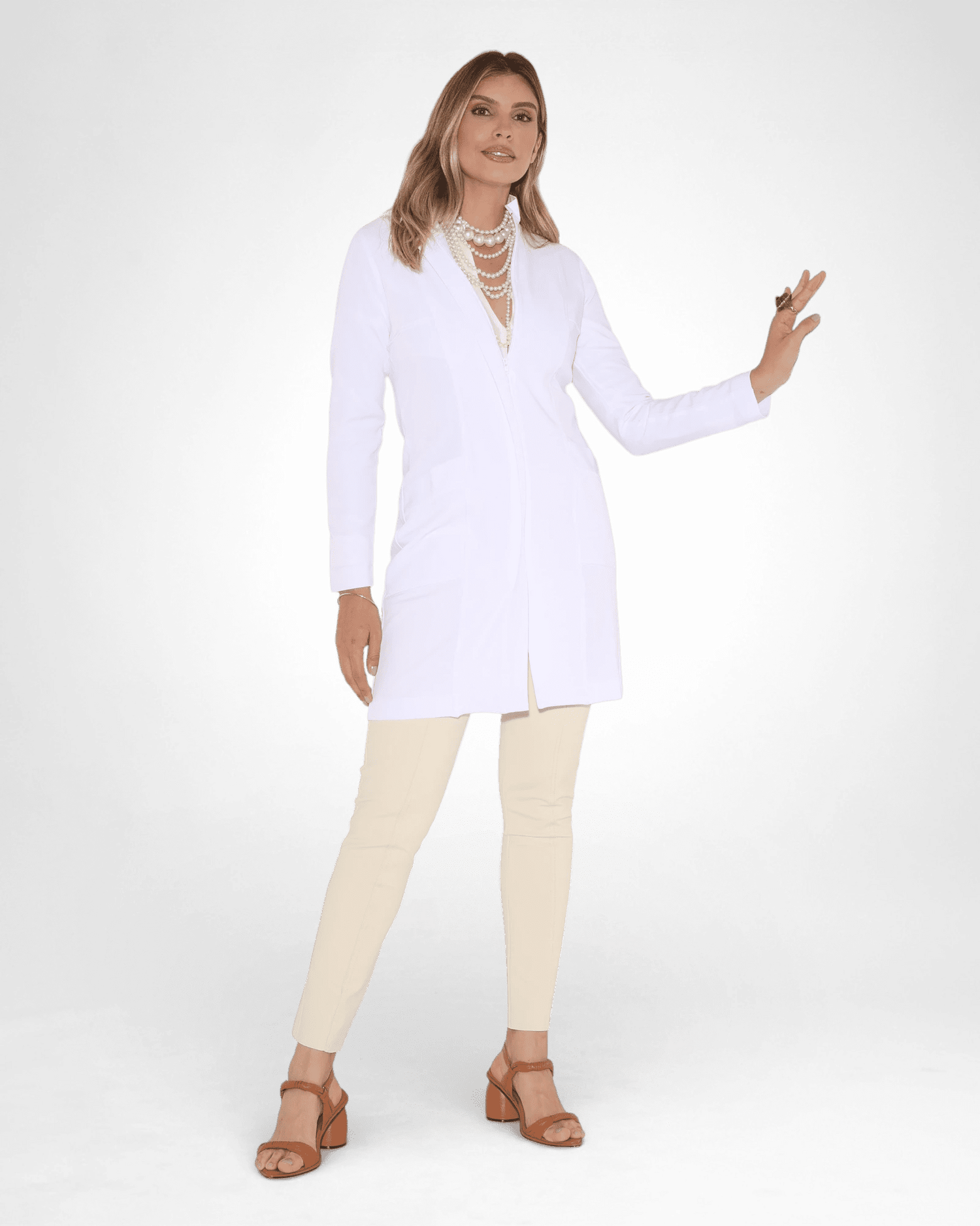 Jaleco Doris I Branco - HOLI