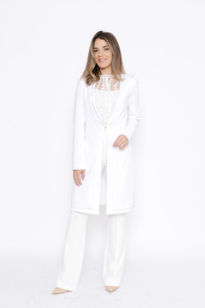 JALECO FEMININO BRANCO DONATELLA - HOLI