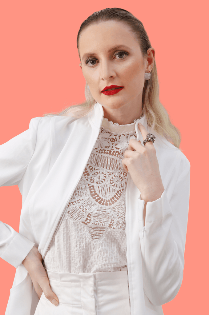 Jaleco Lisa Branco - HOLI