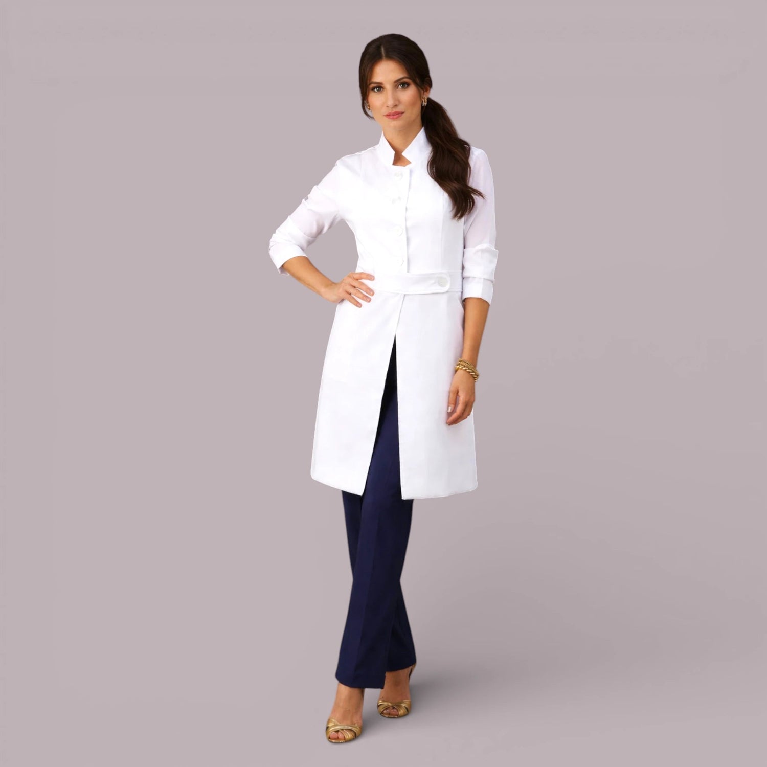 Jaleco Paola I Branco - HOLI