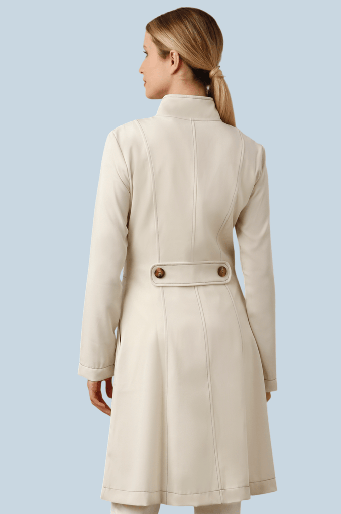 Jaleco Paola Marfim com Café - HOLI