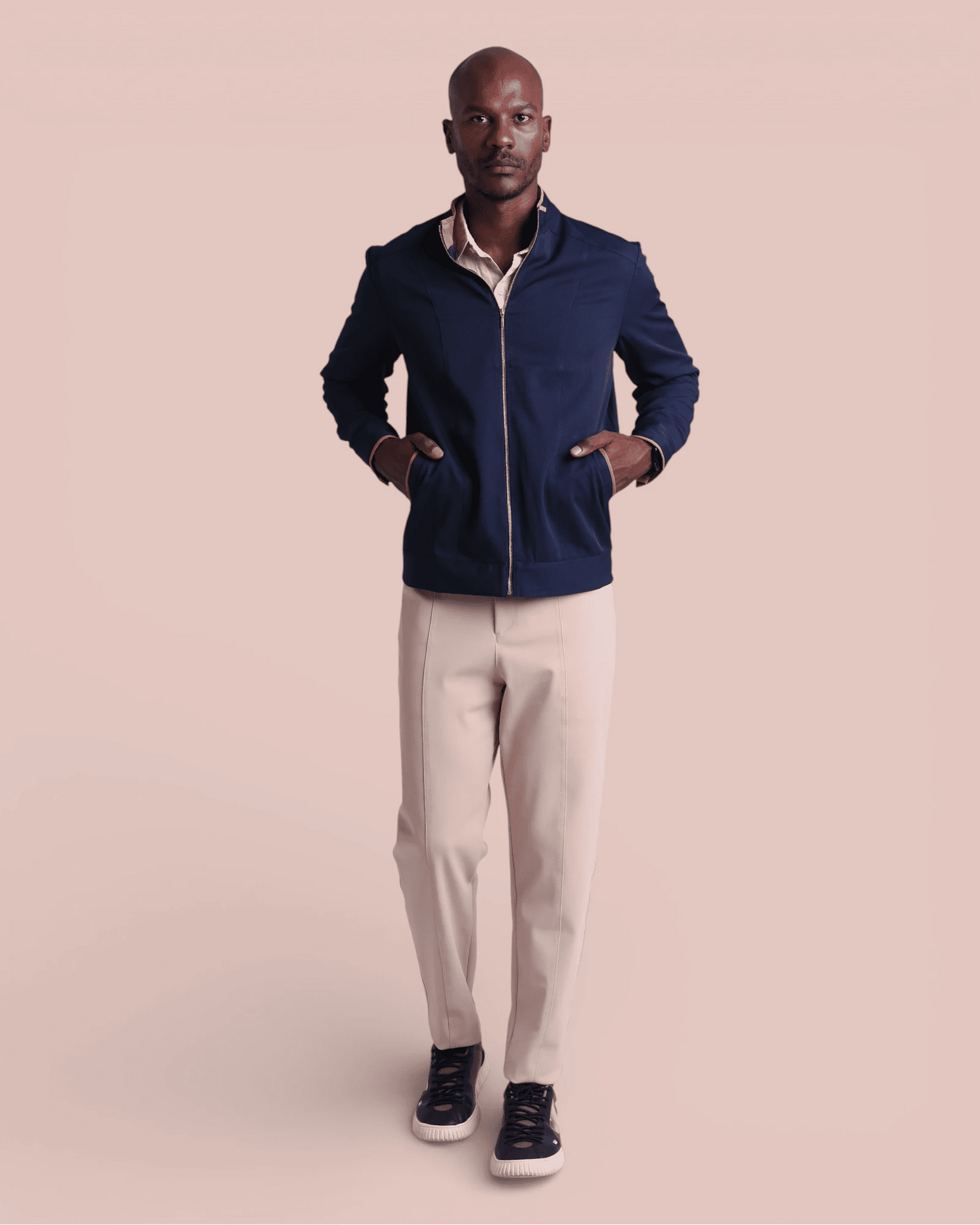 Jaqueta MF I Marinho + Caramelo - HOLI