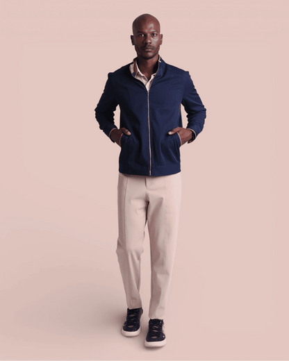 Jaqueta MF I Marinho + Caramelo - HOLI