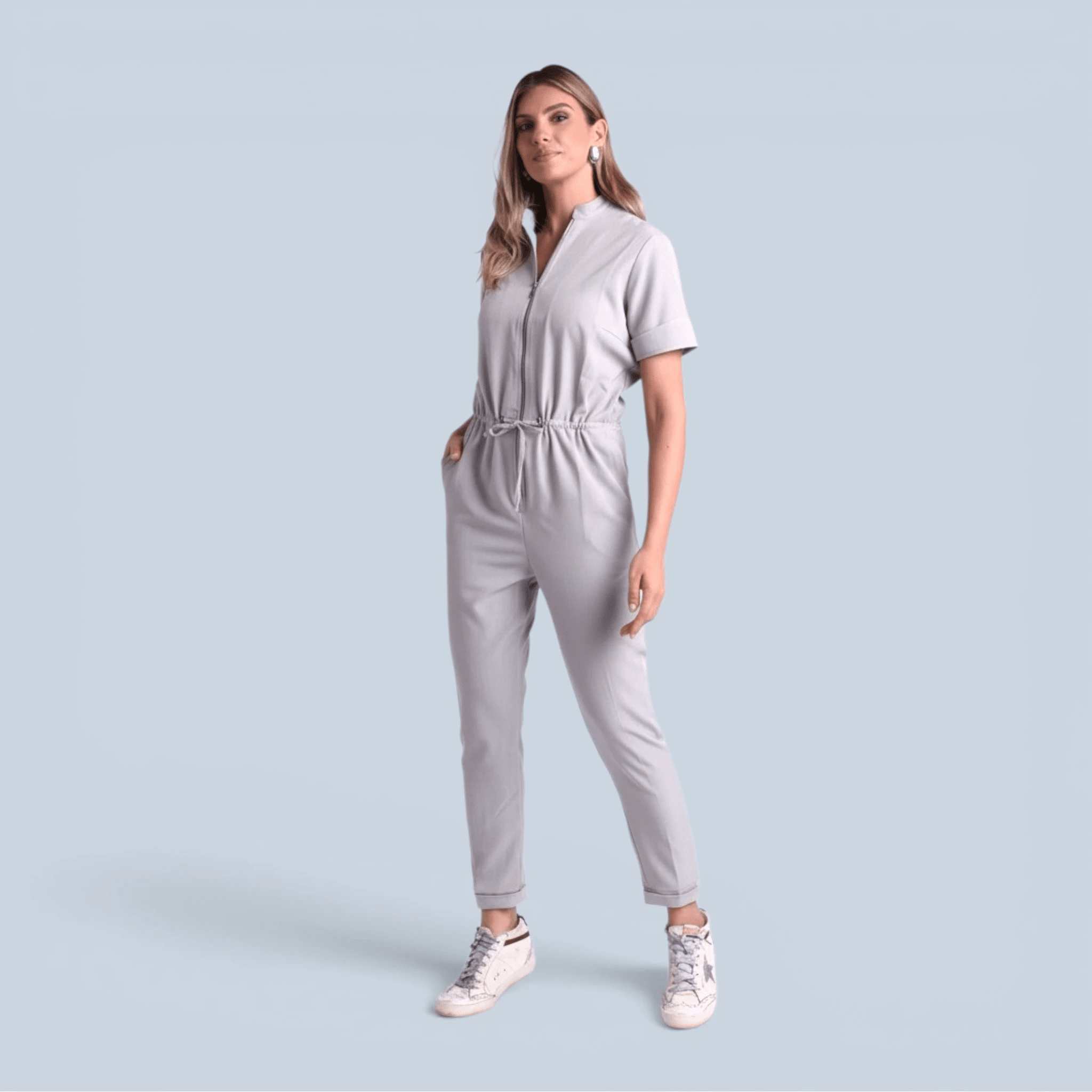 Macacão Frida I Cinza Claro - HOLI