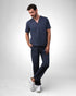 Scrub Slim I Azul Denin + Caramelo - HOLI