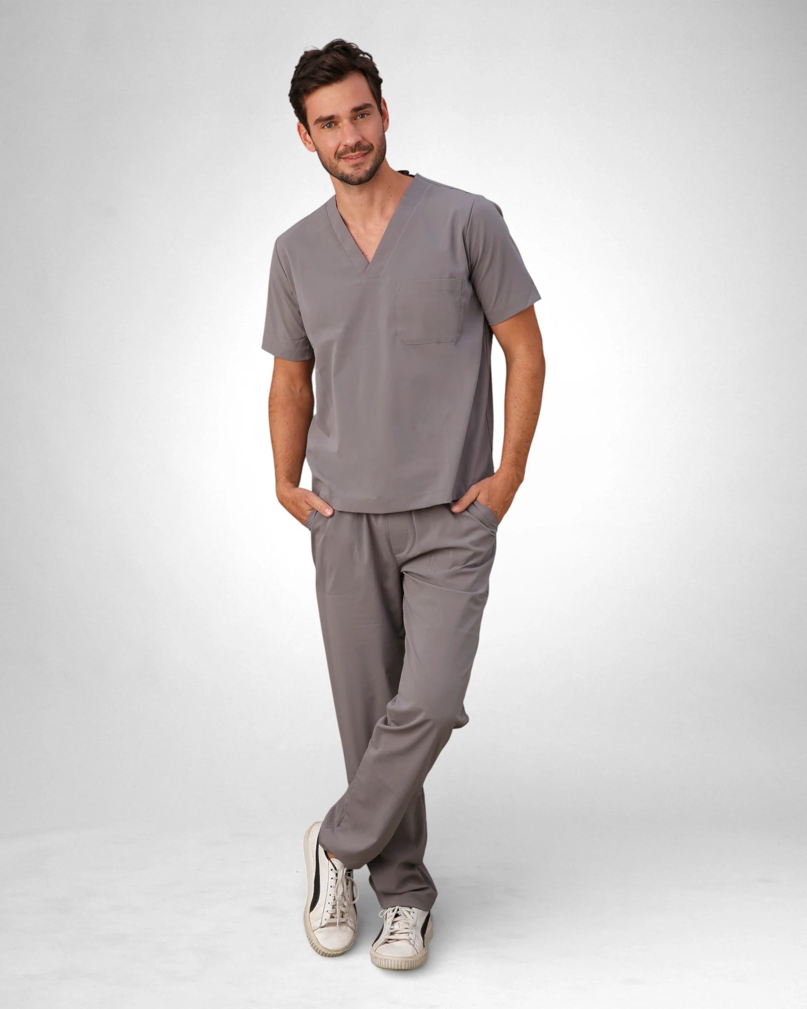 Scrub Slim I Cinza - HOLI