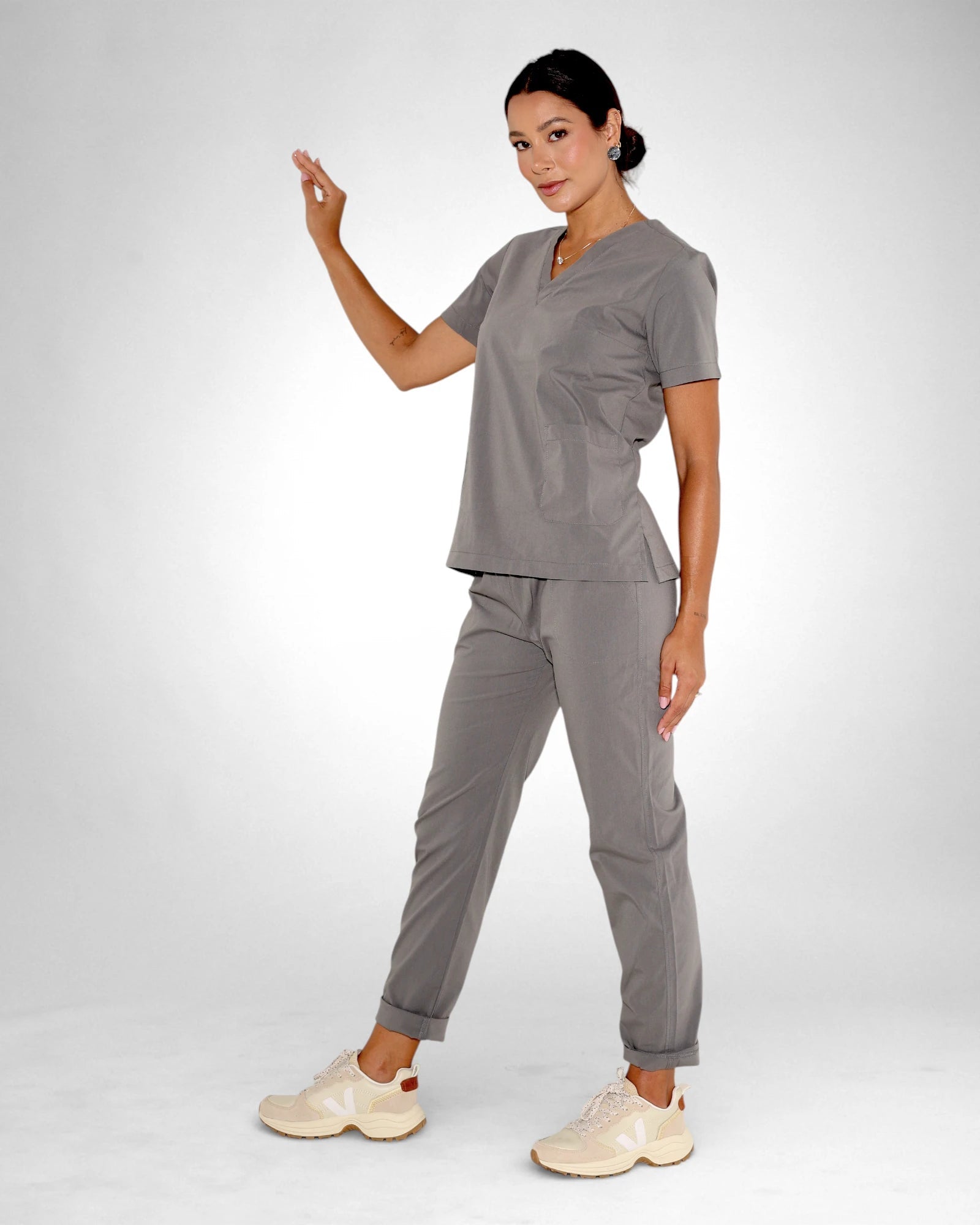 Scrub Slim I Cinza - HOLI