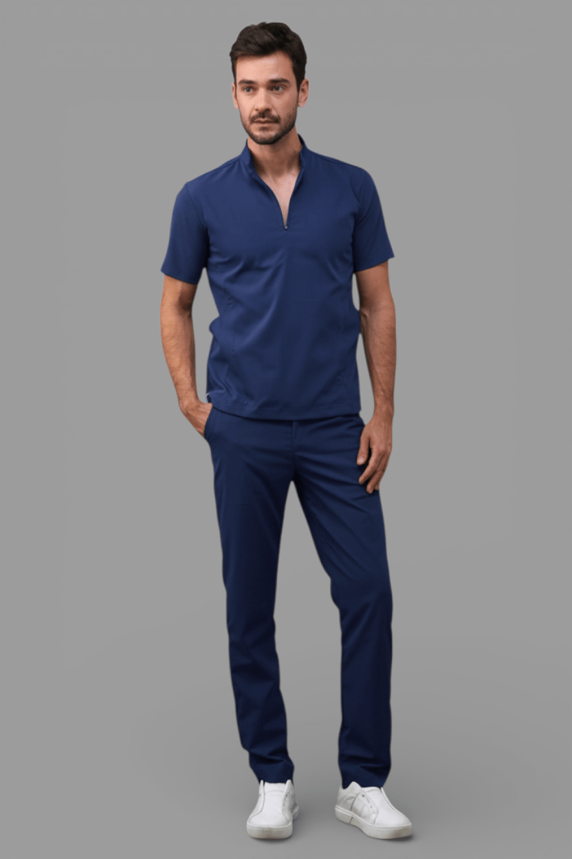 Scrub Social Azul Denin I Masculino - HOLI