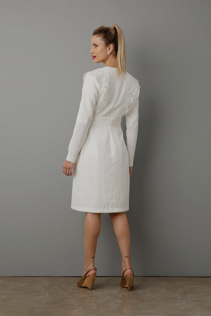 JALECO FEMININO OFFWHITE LAUREN - HOLI